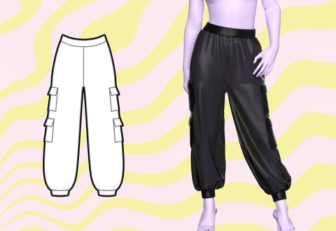 How To Sew A Baggy High Waisted Cargo Pant