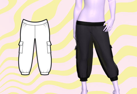 How To Sew A Baggy Low-Rise Capri Pants