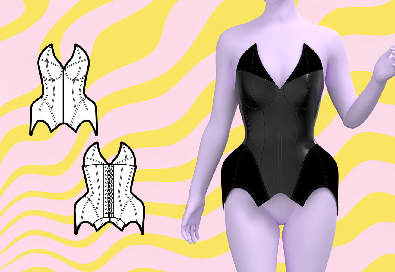 How To Sew A Bat Overbust Corset