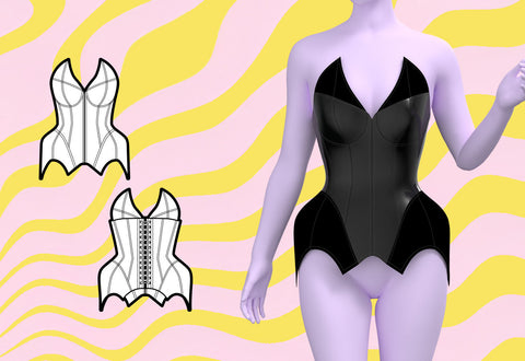 How To Sew A Bat Overbust Corset