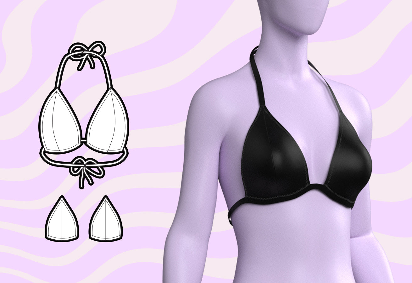 How To Sew A Stuffed Padded Bikini Top