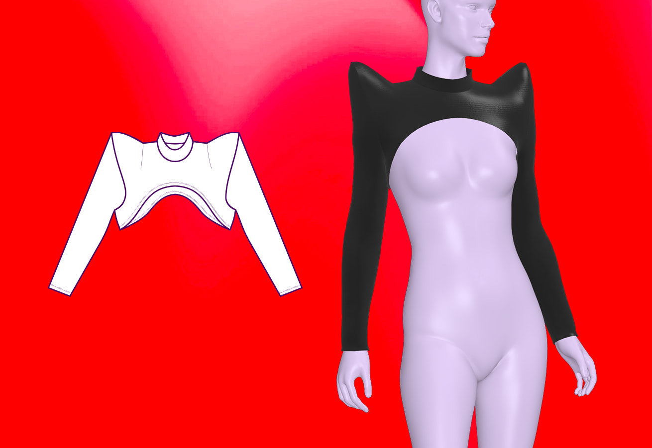 How to Sew a Pointed Shoulder Shrug