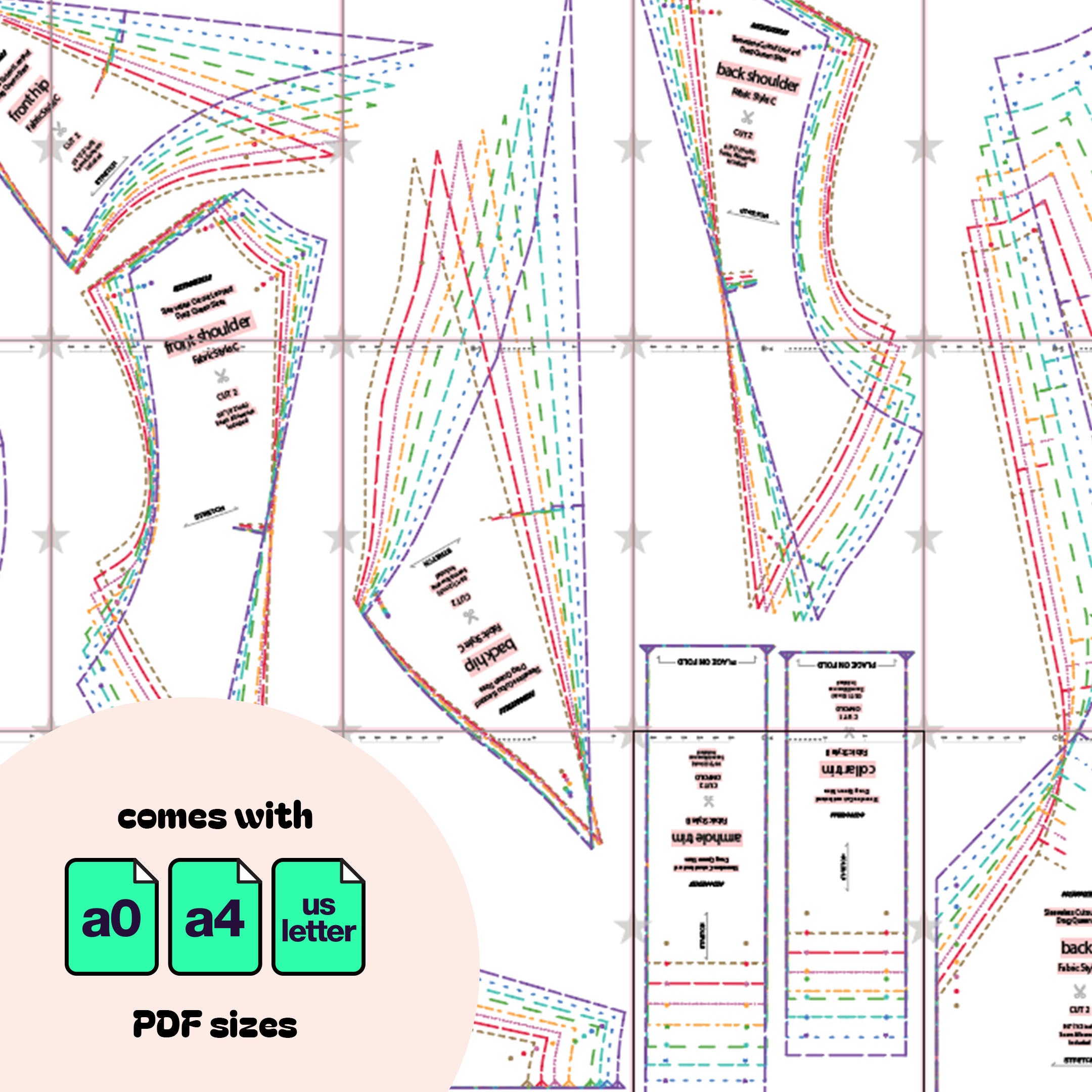 Sleeveless Cutout Leotard Sewing Pattern (XS-4X) PDF For Drag Queens ...