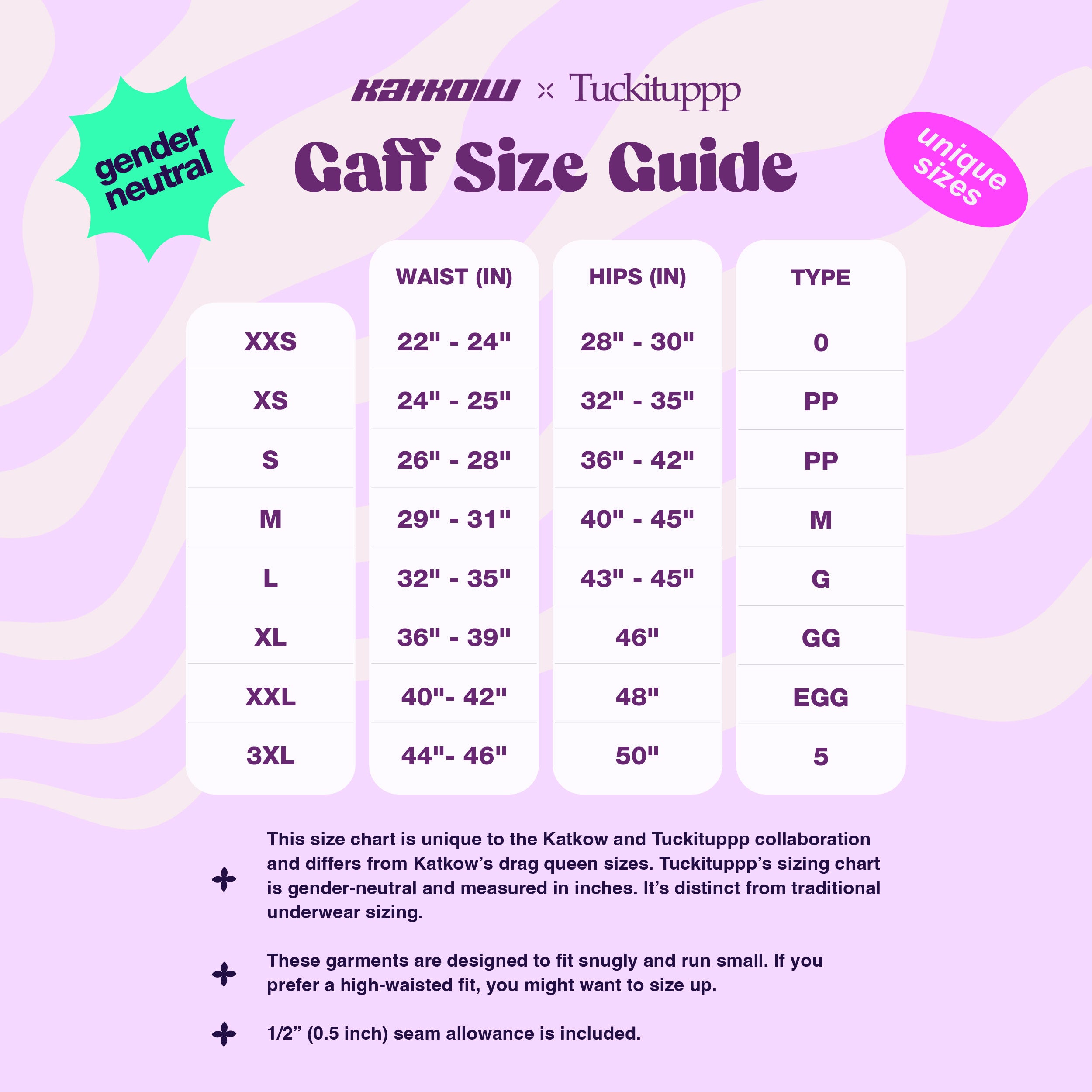 Katkow Tuckituppp Thick Waistband Tucking Gaff Sewing Pattern (XXS-3XL) PDF For Drag Queens and Tans Women