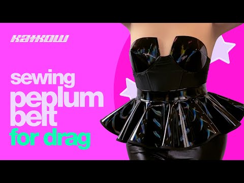 Patrón de costura de falda con cinturón Peplum (tallas XS-4X) - PDF