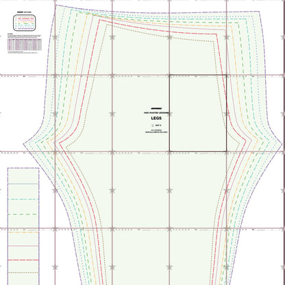 High Waisted Leggings Sewing Pattern (Sizes XS-4X) PDF – Katkow