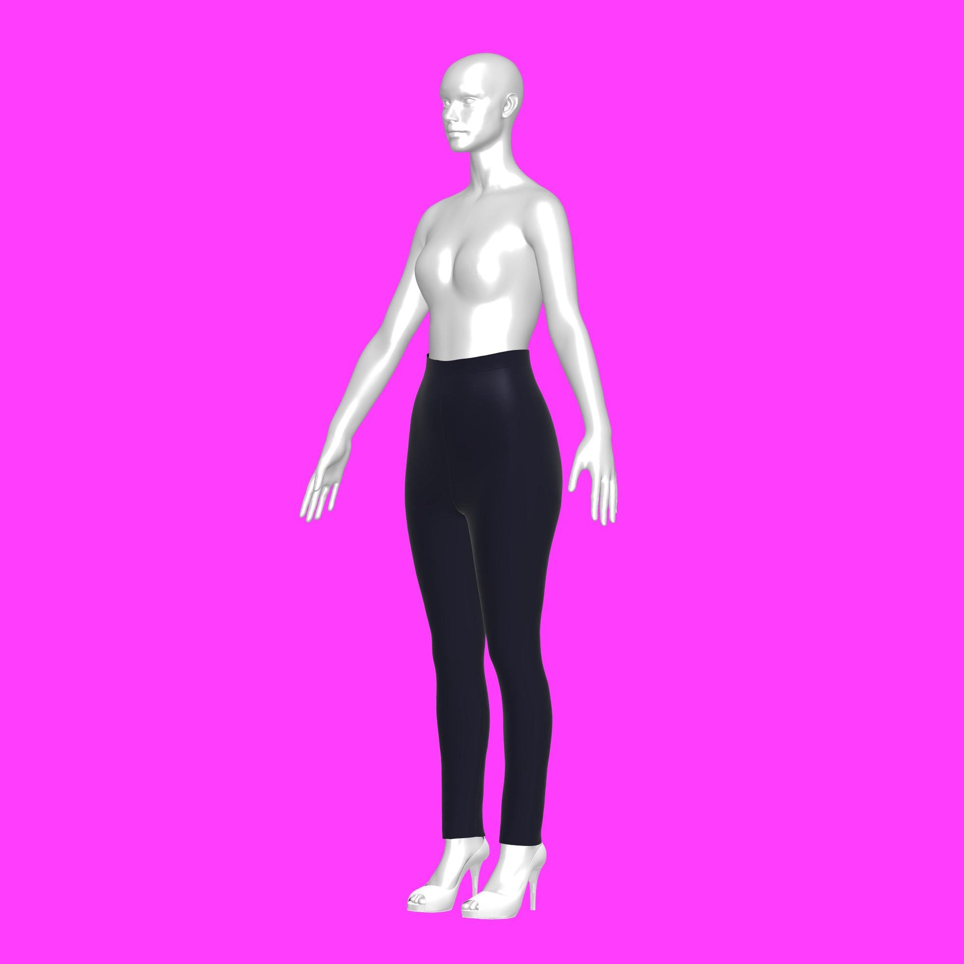 Womens High Waist Leggings Sizes 2-8 Basic Block PDF Sewing