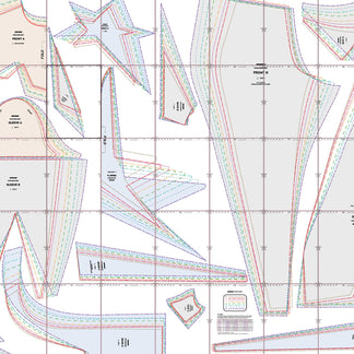 Star Catsuit Bodysuit Sewing Pattern (Sizes XS-4X) – Katkow